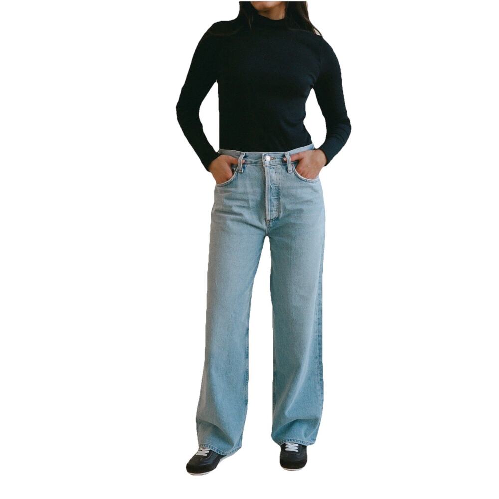 AGOLDE LOW SLUNG BAGGY SIZE 24
Color void NWT Y2K